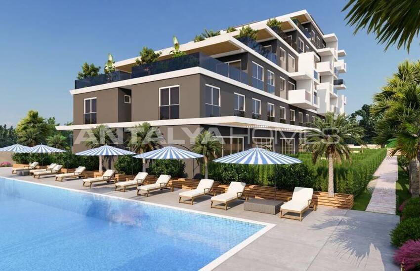 Large Terraced Apartments in Perfect Location in Antalya