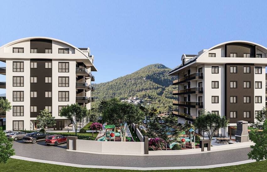 Stylish New-build Real Estate in a Complex in Alanya Oba