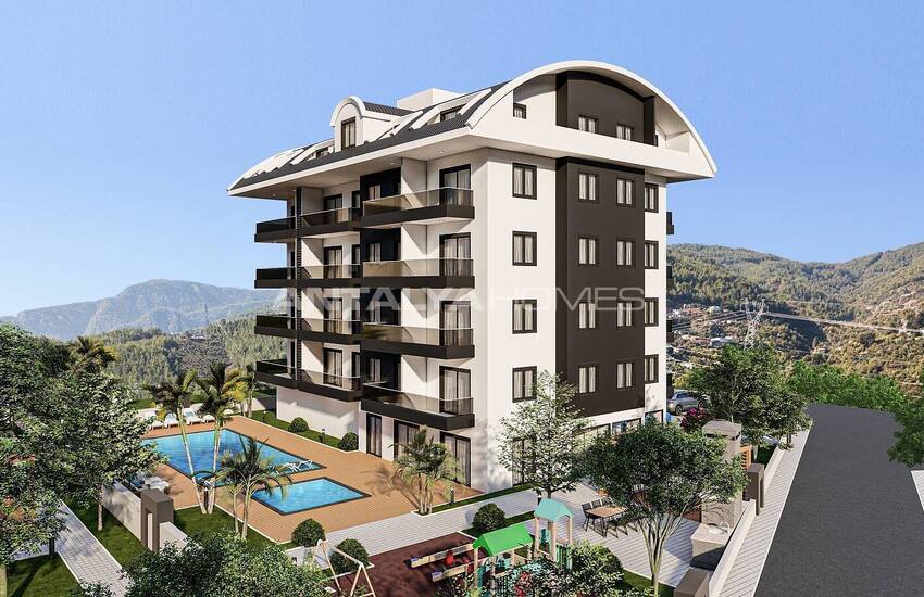 Stilvolle Neubau Wohnungen In Einem Komplex In Alanya Oba