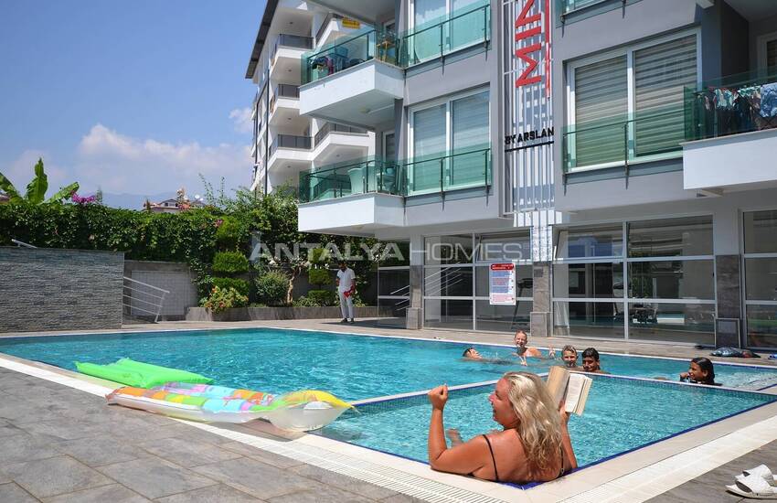 Ready to Move Flat in a Complex with Pool in Oba Alanya 1