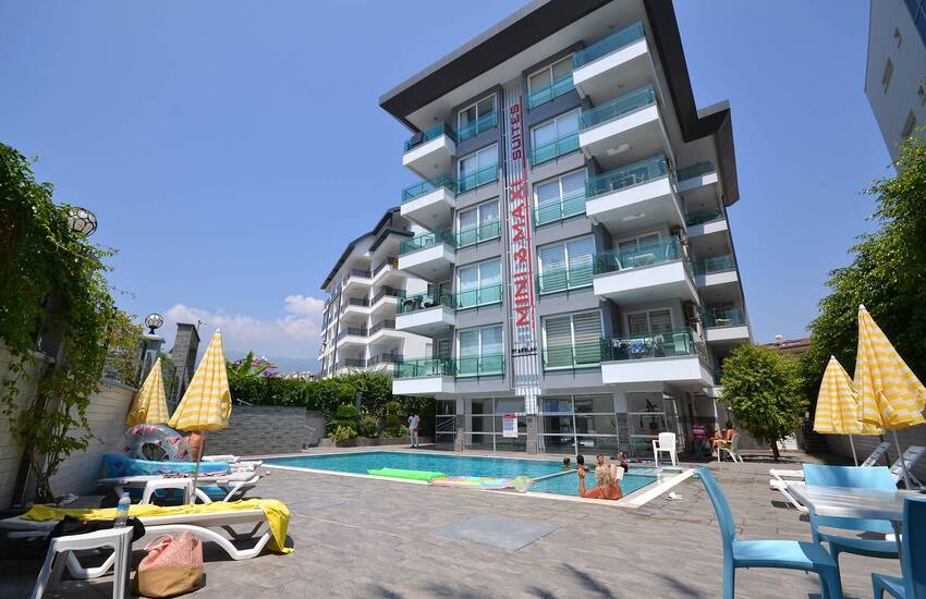 Ready to Move Flat in a Complex with Pool in Oba Alanya