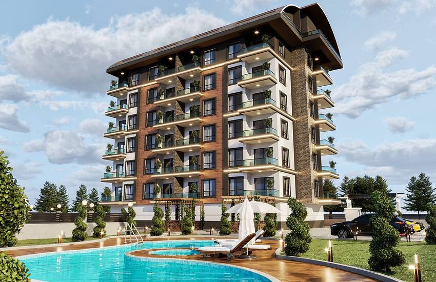 Practical Real Estate in a Complex with Pool in Demirtas Alanya