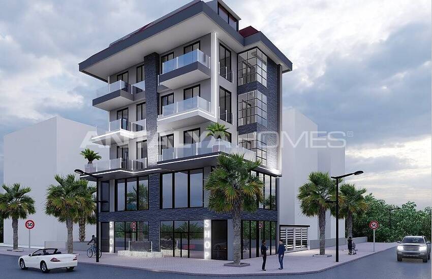 Apartments in a Complex with Pool Near the Beach in Kestel Alanya 1