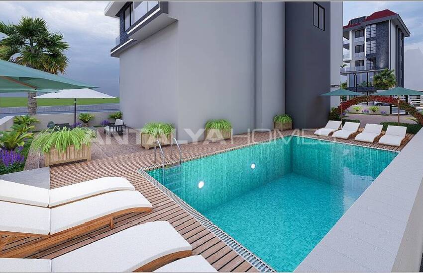 Apartments in a Complex with Pool Near the Beach in Kestel Alanya 5