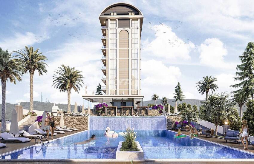 Alanya Payallar'da Otel Konseptli Sitede Lüks Satılık Daireler