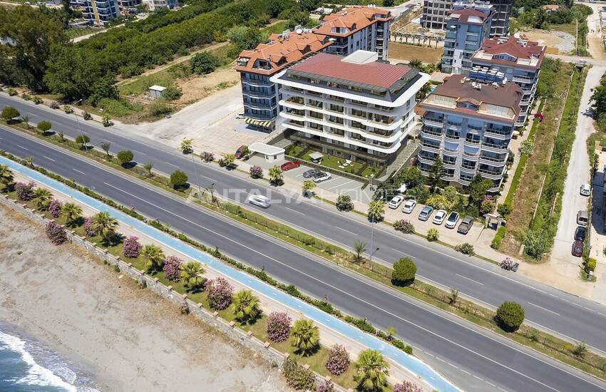 Nybyggda Lägenheter Nära Havet I Ett Komplex I Alanya Kestel 1