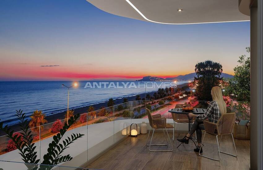 Nybyggda Lägenheter Nära Havet I Ett Komplex I Alanya Kestel 4