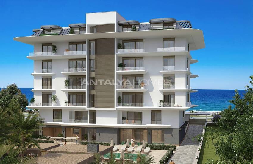 Nybyggda Lägenheter Nära Havet I Ett Komplex I Alanya Kestel 6