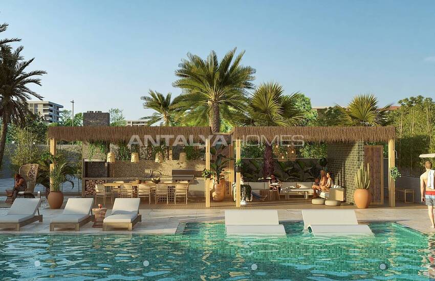 Nybyggda Lägenheter Nära Havet I Ett Komplex I Alanya Kestel 8