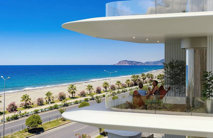 New-build Flats Nearby the Sea in a Complex in Alanya Kestel
