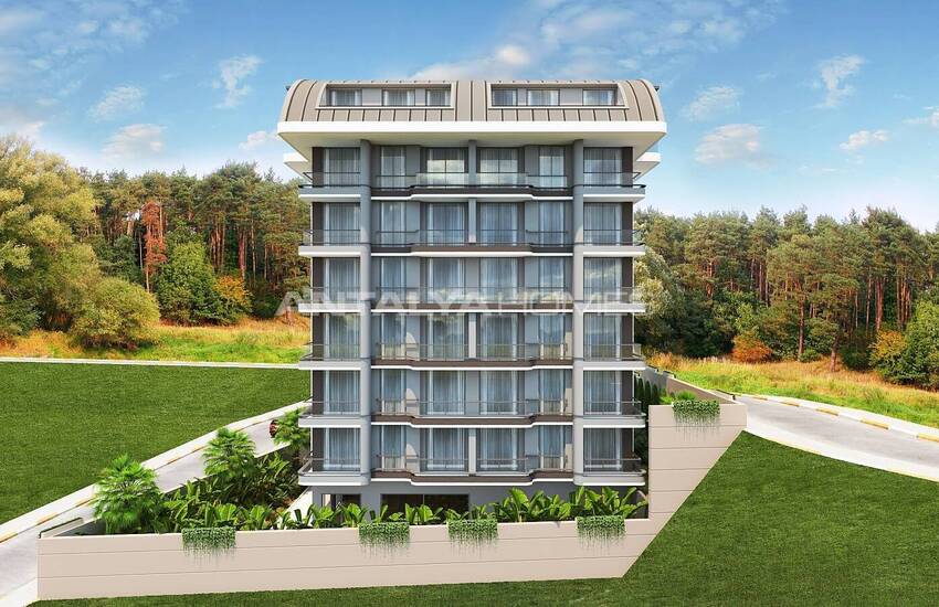 New Build Flats in Project with Social Facilities in Alanya