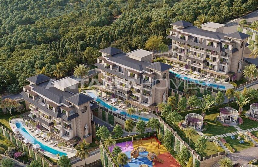 Havsutsikt Lägenheter I Ett Lyxigt Komplex I Kargicak Alanya 5