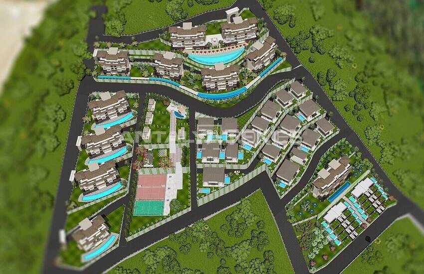 Квартиры с Видом на Море в Комплексе в Каргыджаке, Аланья 14