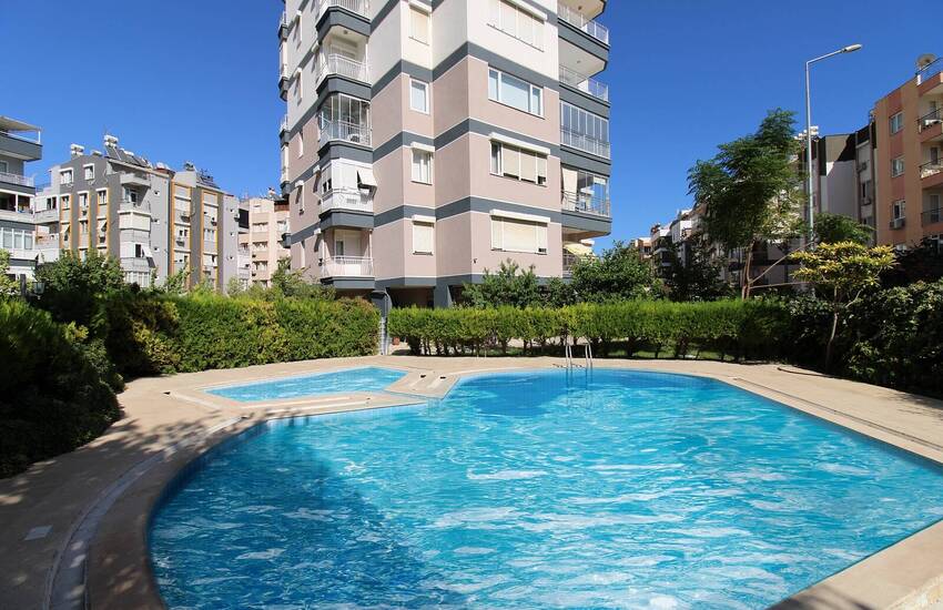 Sea View Flat in a Complex with Pool in Lara Antalya