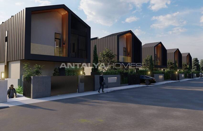 Detached Houses with Sea Views and Pools in Alanya Tepe 10