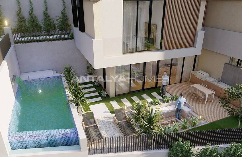 Fristående Hus Med Havsutsikt Och Pooler I Alanya Tepe 5