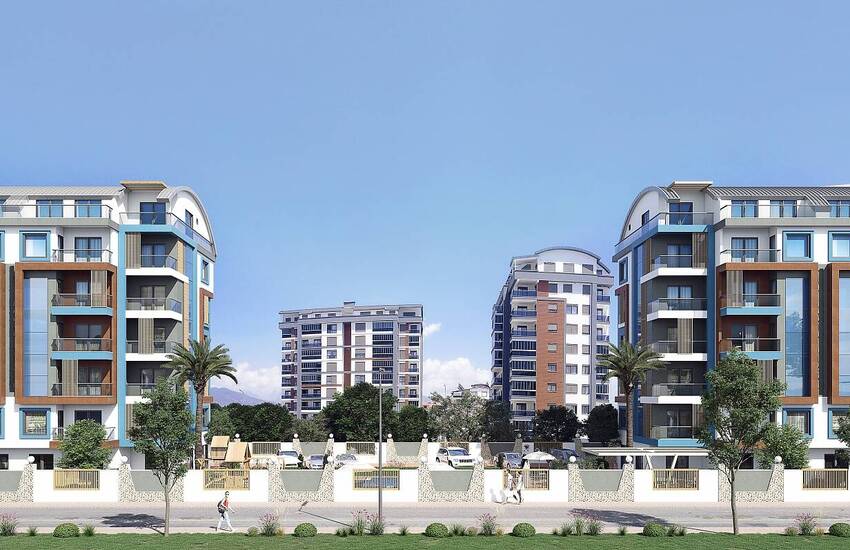 Properties in Gazipasa in a Housing Project with On-site Facilities 1