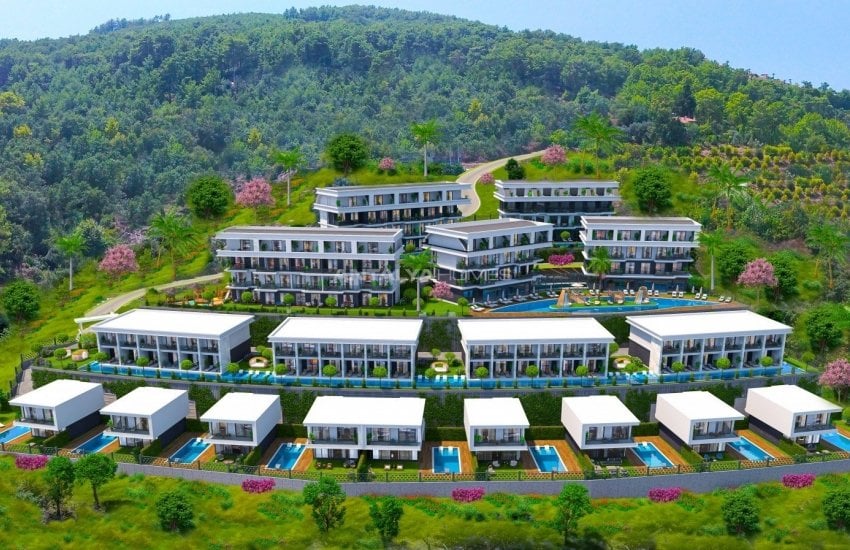 Stylish Villas Surrounded by Nature in Kargicak, Alanya