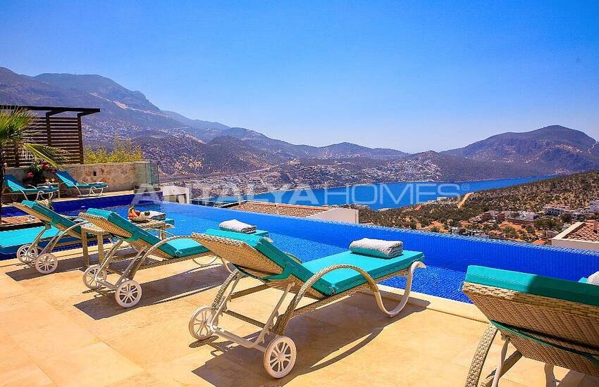 Panoramic Sea View Villa with Infinity Pool in Kalkan 2