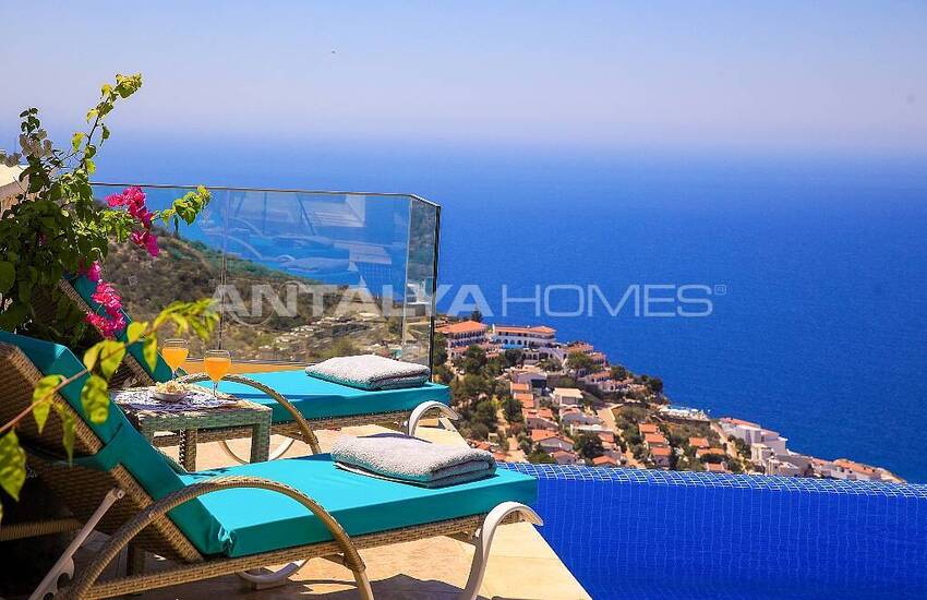 Panoramic Sea View Villa with Infinity Pool in Kalkan 11