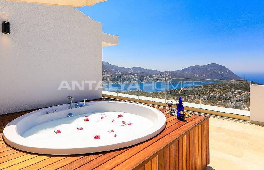 Panoramic Sea View Villa with Infinity Pool in Kalkan 16