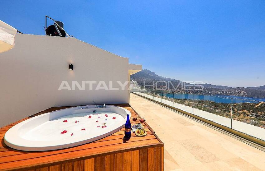 Panoramic Sea View Villa with Infinity Pool in Kalkan 17