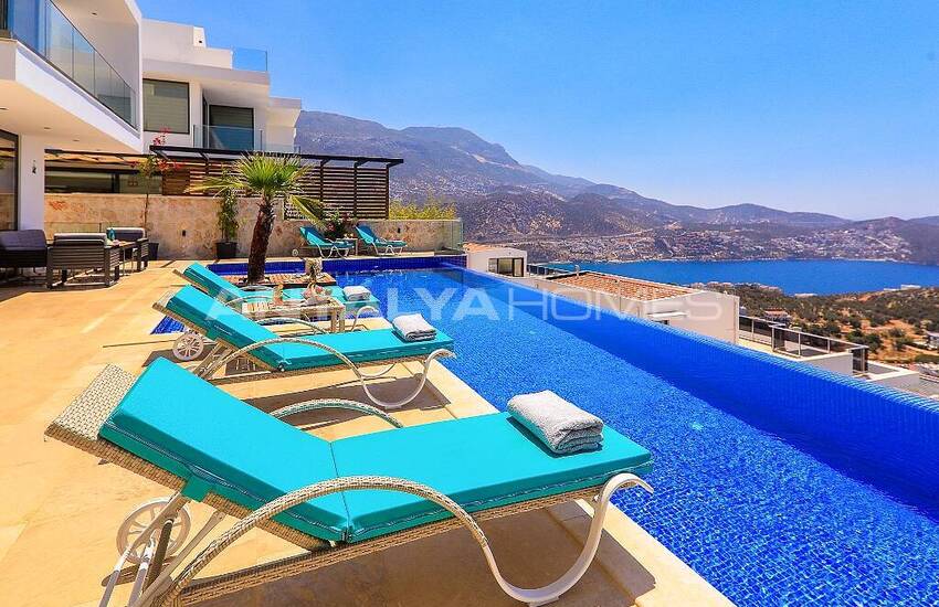 Panoramic Sea View Villa with Infinity Pool in Kalkan 22