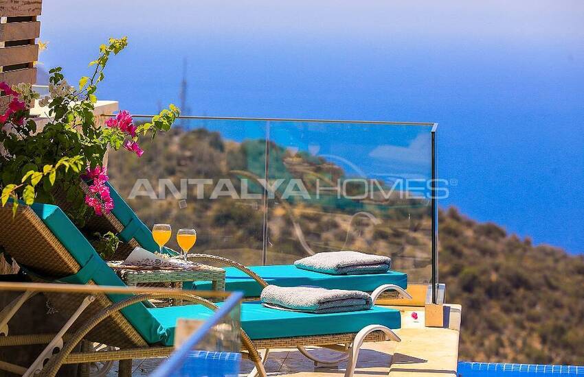 Panoramic Sea View Villa with Infinity Pool in Kalkan 24