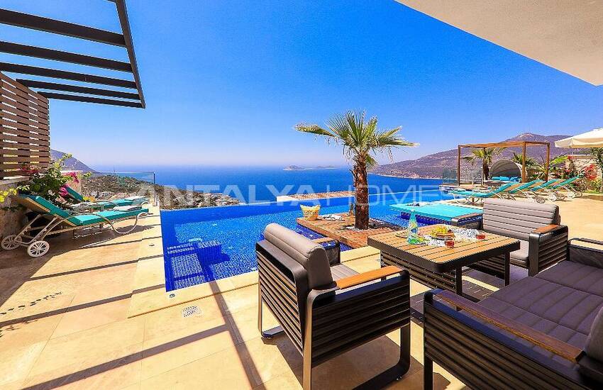 Panoramic Sea View Villa with Infinity Pool in Kalkan 8