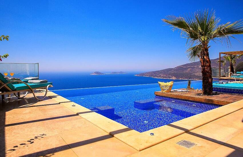 Panoramic Sea View Villa with Infinity Pool in Kalkan 1