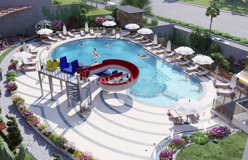 Stilvolle Wohnungen Im Komplex Mit Pool In Mahmutlar, Alanya 13