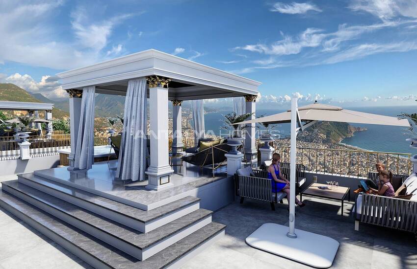 Ultra-luxury Detached Villas with Pool in Alanya Tepe 12