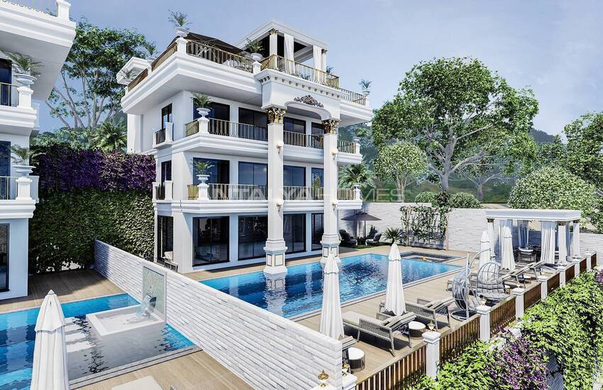 Ultra-luxury Detached Villas with Pool in Alanya Tepe 13