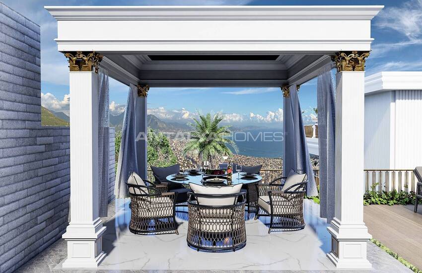 Ultra-luxury Detached Villas with Pool in Alanya Tepe 15