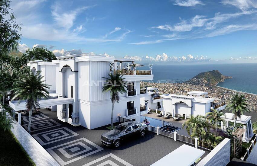 Ultra-luxury Detached Villas with Pool in Alanya Tepe 17