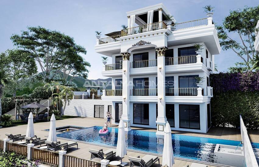 Ultra-luxury Detached Villas with Pool in Alanya Tepe 19