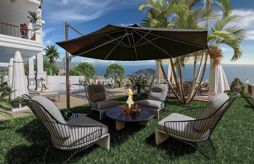 Ultra-luxury Detached Villas with Pool in Alanya Tepe 4