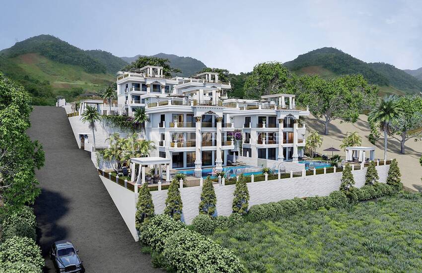 Ultra-luxury Detached Villas with Pool in Alanya Tepe 7