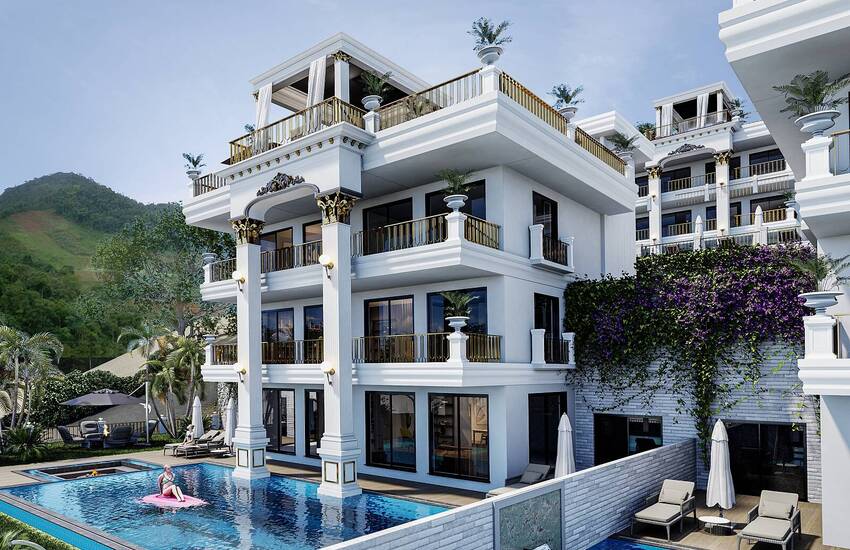 Ultra-luxury Detached Villas with Pool in Alanya Tepe