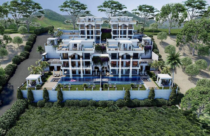Ultra-luxury Detached Villas with Pool in Alanya Tepe 1
