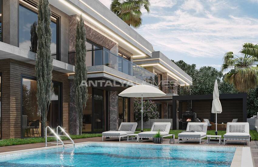 Chic Villas with Private Pools and Gardens in Alanya Tepe 1