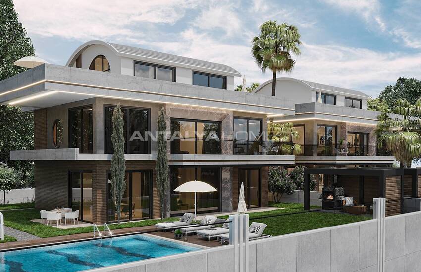 Chic Villas with Private Pools and Gardens in Alanya Tepe 2