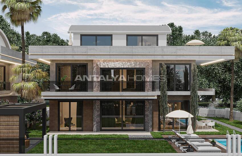 Chic Villas with Private Pools and Gardens in Alanya Tepe 3