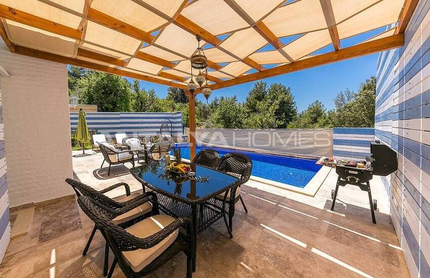 Stylish Villa with Jacuzzi Intertwined with Nature in Kalkan 14
