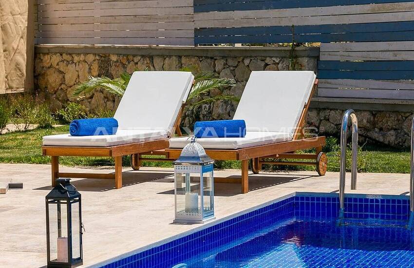 Stylish Villa with Jacuzzi Intertwined with Nature in Kalkan 19