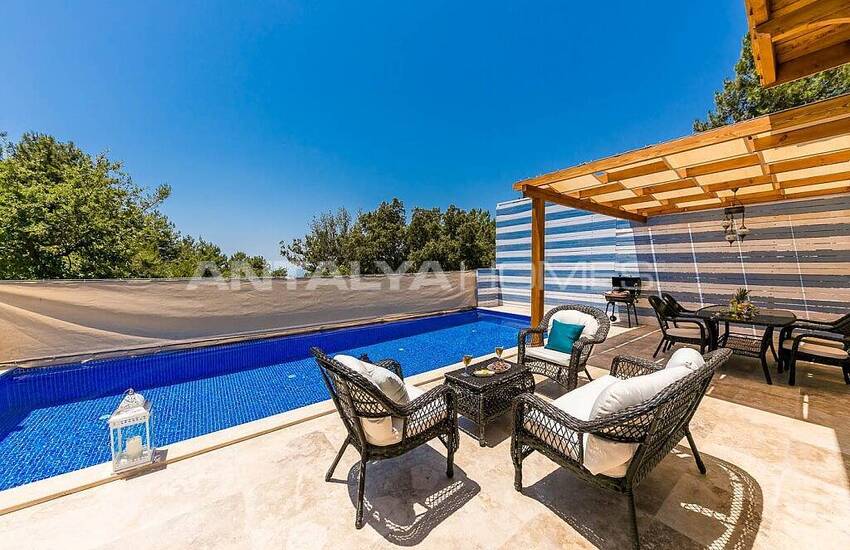 Stylish Villa with Jacuzzi Intertwined with Nature in Kalkan 21
