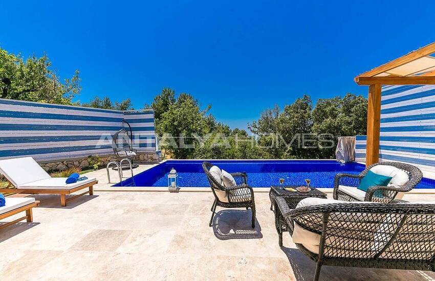 Stylish Villa with Jacuzzi Intertwined with Nature in Kalkan 23