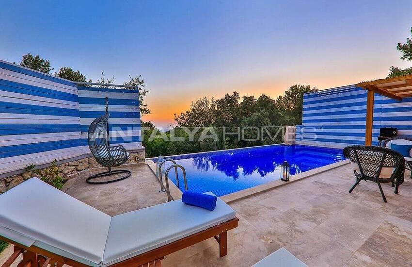 Stylish Villa with Jacuzzi Intertwined with Nature in Kalkan 5