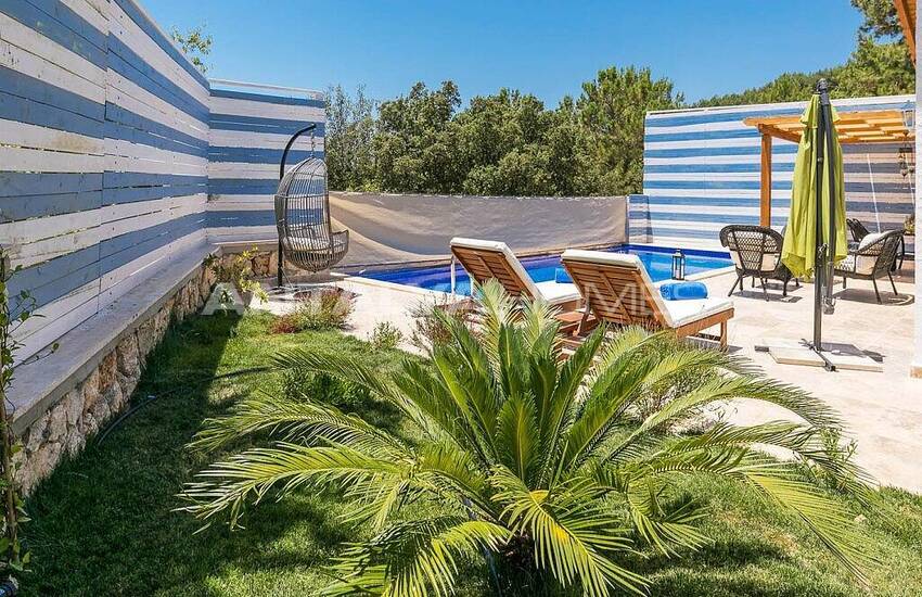 Stylish Villa with Jacuzzi Intertwined with Nature in Kalkan 10