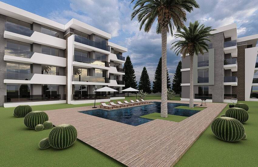 Properties in a Project with a Pool in Altintas Antalya
